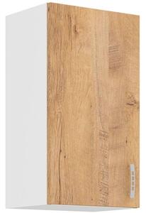 Horní kuchyňská skříňka SABRYA - šířka 40 cm, dub lefkas / bílá