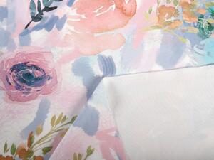 Biante Sametové prostírání na stůl Tamara TMR-030 Růžovo-modré akvarelové květy 30x40 cm