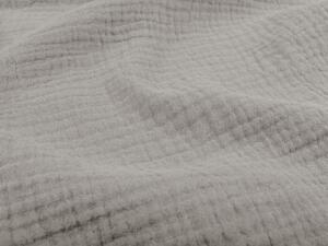 Biante Mušelínový povlak na polštář MSN-012 Světle šedý 50 x 70 cm