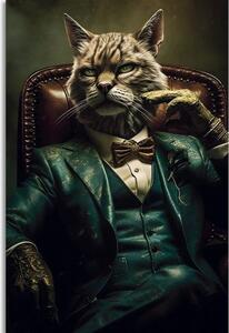 Obraz zvířecí gangster kočka - 40x60