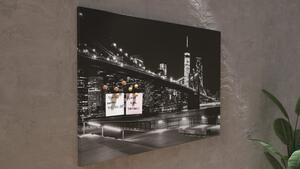 Obraz Brooklynský most v noci 90x60 ALLboards CANVAS CAN96_88