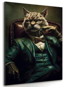 Obraz zvířecí gangster kočka - 40x60
