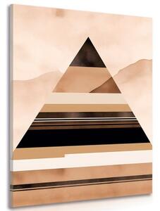 Obraz abstraktní tvary pyramida - 40x60
