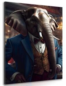 Obraz zvířecí gangster slon - 80x120