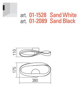 Redo Nástěnné/stropní LED svítidlo Nubo, š. 38 cm, 4000K Barva: Bílá