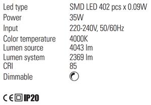 Redo Stojací LED lampa Nubo, 4000K Barva: Bílá