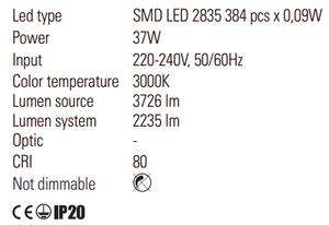 Redo Závěsná nebo stojací LED lampa Slick, š. 817 mm Barva: Černá