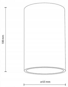 Bodové svítidlo FLARE 1xGU10/10W/230V 10 cm bílá
