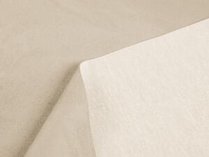 Biante Oválný ubrus/imitace broušené kůže Alcantara ALC-007 Krémově béžový 100x140 cm
