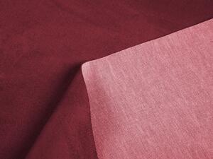 Biante Oválný ubrus/imitace broušené kůže Alcantara ALC-008 Vínově červený 100x140 cm