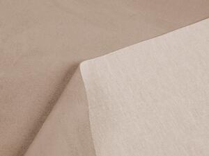 Biante Oválný ubrus/imitace broušené kůže Alcantara ALC-006 Béžový 100x140 cm