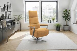 RELAXAČNÍ KŘESLO, textil, hořčicově žlutá Sit & More - Online Only křesla & taburety, Online Only