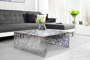 Invicta interior Konferenční stolek Abstract 60cm, hliník, stříbrná 35722