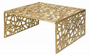 Invicta interior Konferenční stolek Abstract 60cm, hliník, zlatá