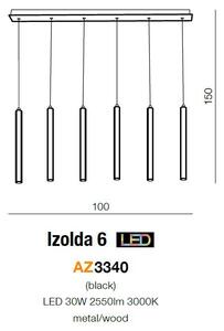 AZzardo Závěsné LED svítidlo IZOLDA, d. 100 cm