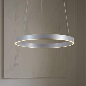 Lucande LED závěsné světlo Yonam, Ø 60 cm, 1 svítidlo, hliník,, stmívatelný, Hliník / šedá / zinek, Obývací pokoj / jídelna, kov, Moderní