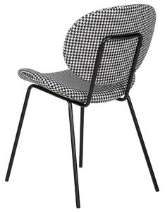 Jídelní židle Sada 2 ks Černobíly LUANA