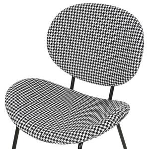 Jídelní židle Sada 2 ks Černobíly LUANA