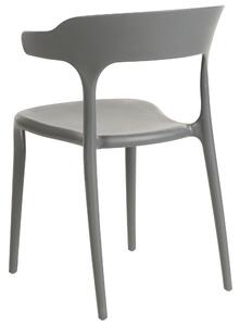 Sada 8 jídelních židlí šedé GUBBIO