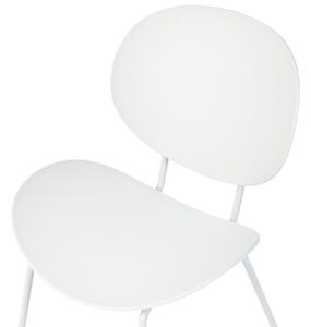 Sada 2 jídelních židlí bílé SHONTO