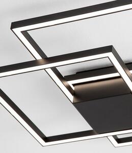 Nova Luce Stropní LED svítidlo BILBAO, d. 56 cm Barva: Černá