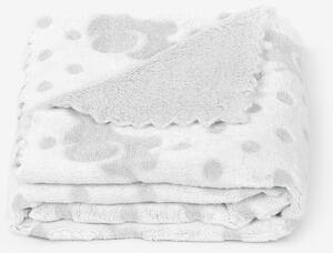 Goldea kvalitní dětská deka z mikrovlákna - šedí sloníci s puntíky 75 x 100 cm
