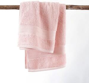 Goldea froté ručník / osuška mali - pastelově růžový 90 x 180 cm