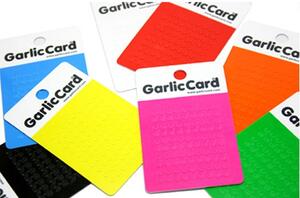 Kartička na česnek žlutá, Garlic Card