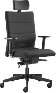 LD Seating Kancelářská židle LASER 695-SYS, s podhlavníkem, černá, skladová