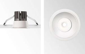 Ideal Lux Stropní vestavné bodové svítidlo LED GAME ROUND Barva: Bílá, Teplota světla: 3000 K, Barva materiálu: Zlatá