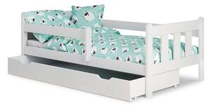 Dětská postel Tommy 80x160, borovice bílá, ÚP, bez matrace,masiv