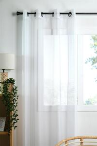 Dekorační záclona s kroužky LINWOOD bílá 140x260 cm (cena za 1 kus) France