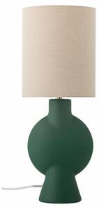 Zelená kameninová stolní lampa Bloomingville Sergio