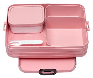 Bento velká krabička na jídlo s vnitřním dělením - nordic růžová, mepal