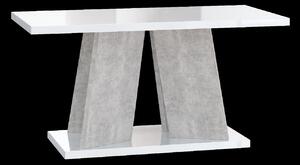 Konferenční stolek Mufo Barva: bílý lesk/kámen