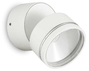 Ideal Lux LED Venkovní nástěnné svítidlo Omega Round AP1, 3000K Barva: Bílá