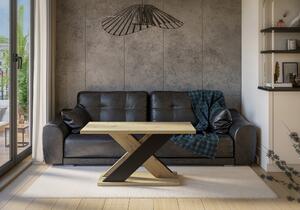 Konferenční stolek Xao Barva: černý lesk/kámen