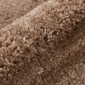 Goldea koupelnová předložka / kobereček s vyšším chlupem a výkrojem 50x60 cm - kávová 50 x 60 cm