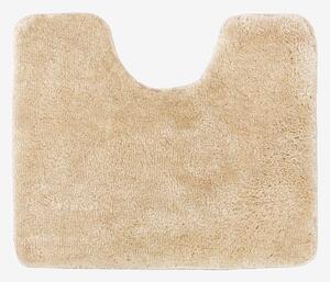 Goldea koupelnová předložka / kobereček s vyšším chlupem a výkrojem 50x60 cm - béžová 50 x 60 cm