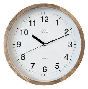 Dřevěné netikající tiché nástěnné hodiny JVD NS19019/78 (tiché dřevěné hodiny )