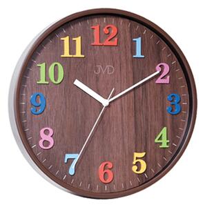 Dětské barevené čitelné hodiny v dřevěném dekoru JVD HA49.2 ( )