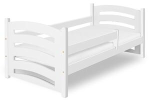 Dětská postel Mela 80 x 160 cm, bílá s lamelovým roštem