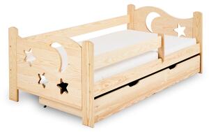 Dětská postel MOON 80 x 160 cm, borovice