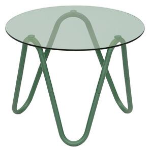 Kulatý odkládací stolek se skleněnou deskou ø 50 cm Ventana Round – Leitmotiv