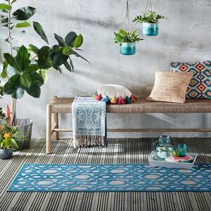 VENKOVNÍ KOBEREC, 66/230 cm modrá Flair Rugs - Online Only koberce & rohožky, Online Only