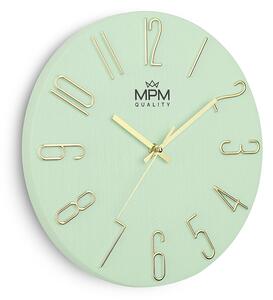 Plastové designové hodiny zelené MPM Primera - B