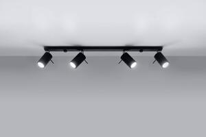 Sollux Stropní/nástěnné svítidlo RING 4 ø 8 cm Barva: Černá