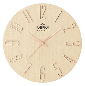 Plastové designové hodiny růžové MPM Primera - C