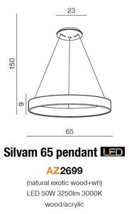 AZzardo Závěsné LED svítidlo SILVAM ø 65 cm