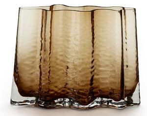 COOEE Design Skleněná váza Gry Wide Cognac - 24 cm CED400